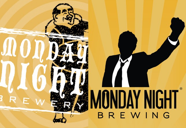 Left is Monday Night’s earliest attempt at a logo, which they dropped for the newer design in 2009.