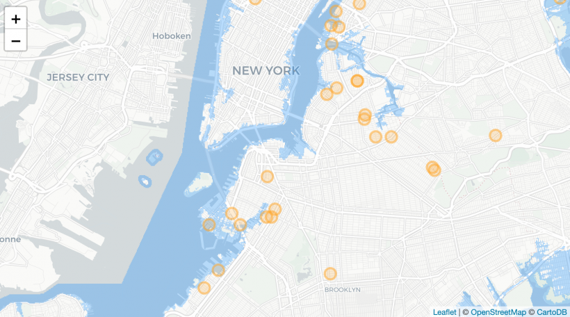 Mapping sea level rise in New York City