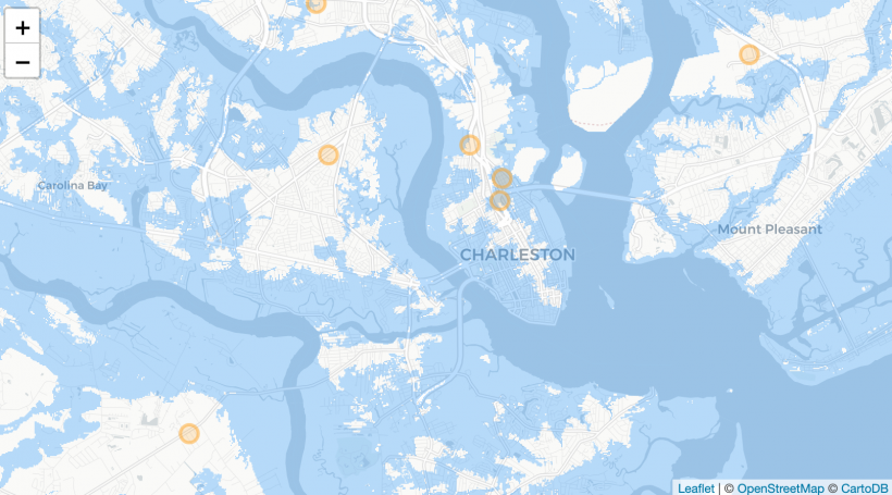 Mapping sea level rise in Charleston