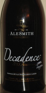 Decadence 2013 German-Style Doppelbock