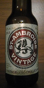 St-Ambroise Vintage Ale MillÃ©simÃ©e 2013