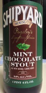Pugsley's Signature Series:  Mint Chocolate Stout