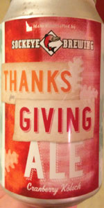 Thanks For Giving Ale (Cranberry Kolsch)