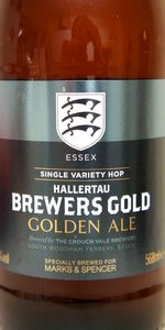 Marks&Spencer Essex Hallertau Brewers Gold Golden Ale