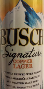 Busch Signature Copper Lager