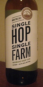 Single Hop Single Farm Mosaic IPA