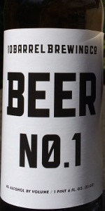 Beer No. 1