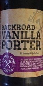 Backroad Vanilla Porter