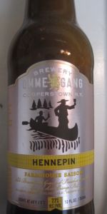 Hennepin Ommegang Brewery Silver Rim Stem Footed Belgian Style Saison Beer Glass 