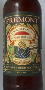 Cowiche Canyon Fresh Hop Ale: Mosaic