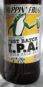 Teeny Tiny Test Batch IPA