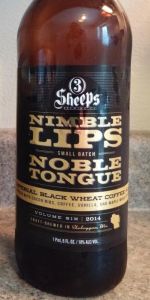 Nimble Lips, Noble Tongue Volume 6:  Imperial Black Wheat Coffee Ale