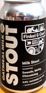 Oatmeal Milk Stout