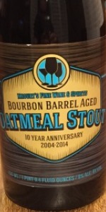 Bourbon Barrel Aged Oatmeal Stout Khoury's 10 Year Anniversary