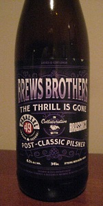 The Thrill Is Gone Post-Classic Pilsner