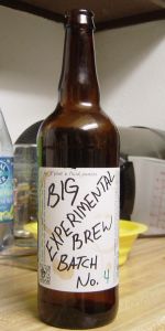 Big Experimental Brew Batch No. 4