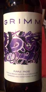 Purple Prose | Grimm Artisanal Ales | BeerAdvocate