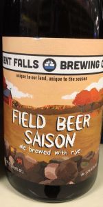 Field Beer Saison: Batch #6 (Rye)