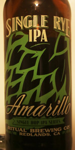 Single Rye IPA (Amarillo)