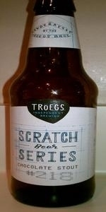 Scratch Beer 218 - 2016 (Chocolate Stout)
