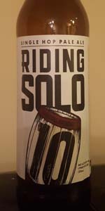 Riding Solo Single Hop Pale Ale - Comet