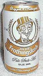 OLDE FROTHINGSLOSH PENNSYLVANIA Beer LABEL Pittsburgh HONORABLE SOCKY 