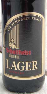 Schultheiss Lager Schwarz