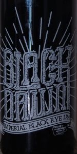 Black Dawn Imperial Black Rye IPA
