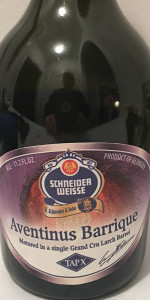 Tap X: Aventinus Barrique - Grand Cru Larch Barrel