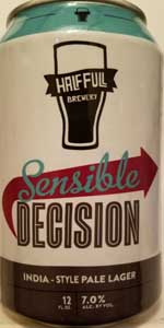 Sensible Decision #1 (India Pale Lager)