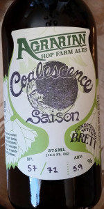 Coalescense Saison W/ Brett