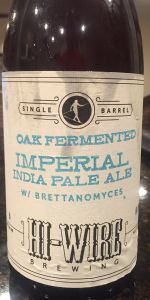 Oak Fermented Imperial India Pale Ale With Brettanomyces