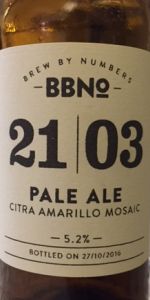 21|03 Pale Ale (Citra, Amarillo & Mosaic)