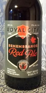 Remembrance Red Ale | Royal City Brewing Co. |