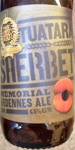 Tuatara Sherbet Memorial Ardennes Ale