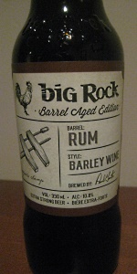 Rum Barrel Aged Barley Wine