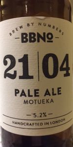 21|04 Pale Ale Motueka