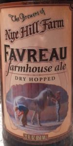Favreau Farmhouse Ale