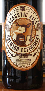 Unplugged Wild Turkey With Kopi Luwak