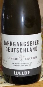 Welde Jahrgangsbier 2016