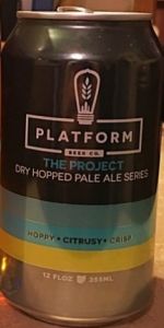 The Project: Dry Hopped Pale Ale Series - El Dorado
