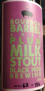 Bourbon Barrel-Aged Plum Milk Stout