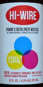 Pimm's Berliner Weisse
