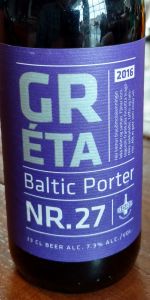 GrÃ©ta Baltic Porter Nr. 27