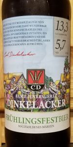 Das FrÃ¼hlings Festbier