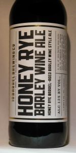 Honey Rye Barley Wine Ale
