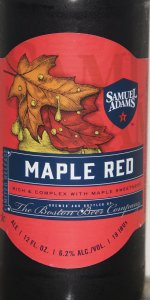 Samuel Adams Maple Red | Boston Beer Company (Samuel Adams) | BeerAdvocate