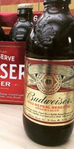 Budweiser 1933 Repeal Reserve Amber Lager
