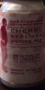 Cherry Berliner Weisse Ale