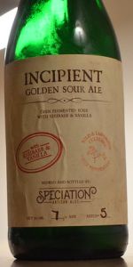 Incipient - Rhubarb And Vanilla
